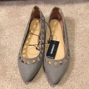 Express flat grey shoes